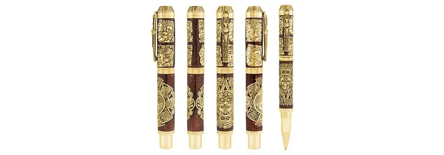 obrazek 2 ZŁOTO Rollerball Pen Mayan Calendar Montegrappa