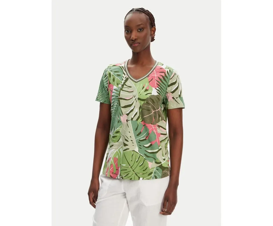 obrazek 1 Olsen T-Shirt 11105096 Zielony Regular Fit