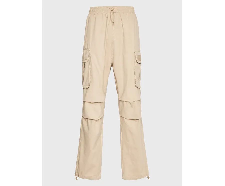 obrazek 1 Karl Kani Spodnie materiałowe Rubber Signature 6002506 Beżowy Relaxed Fit
