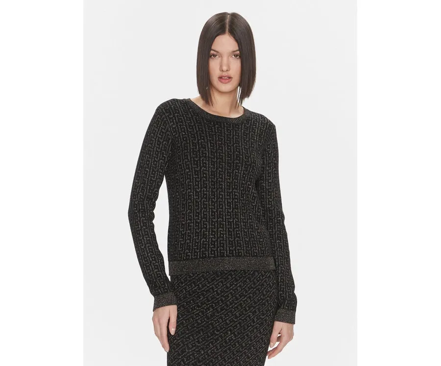obrazek 1 Liu Jo Sweter MF3431 MA49I Czarny Regular Fit