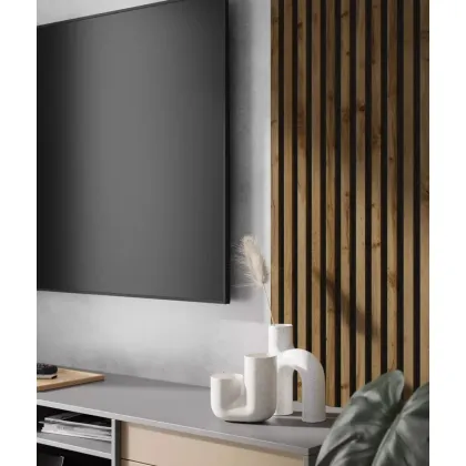 Zdjęcie 275x30x2,6 cm LD Panel akustyczny na grubym filcu (lamel dąb wotan) - ścienny i sufitowy 3D