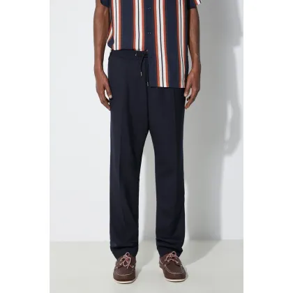 Zdjęcie Paul Smith spodnie wełniane kolor granatowy w fasonie chinos M1R-921T-G00001