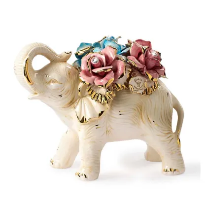 Zdjęcie Słoń - ceramiczna figurka dekoracyjna