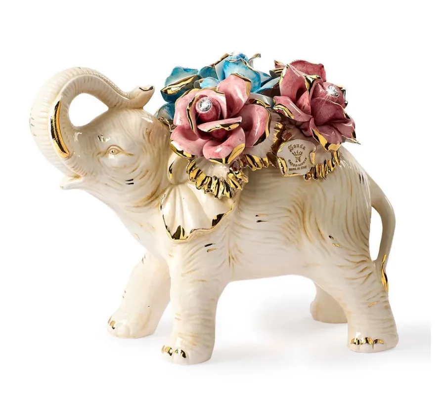 obrazek 1 Słoń - ceramiczna figurka dekoracyjna