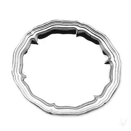 Zdjęcie Stylowa okrągła podstawka pod chleb ze srebra - Zaramella Argenti