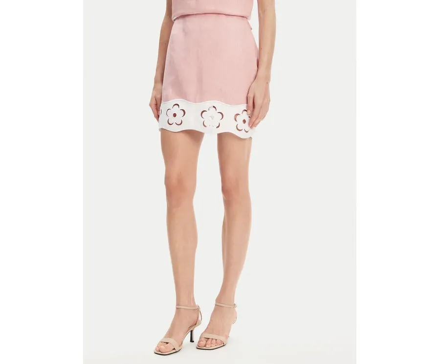 obrazek 1 STAUD Spódnica mini Margaux R25S6138LN Różowy Regular Fit
