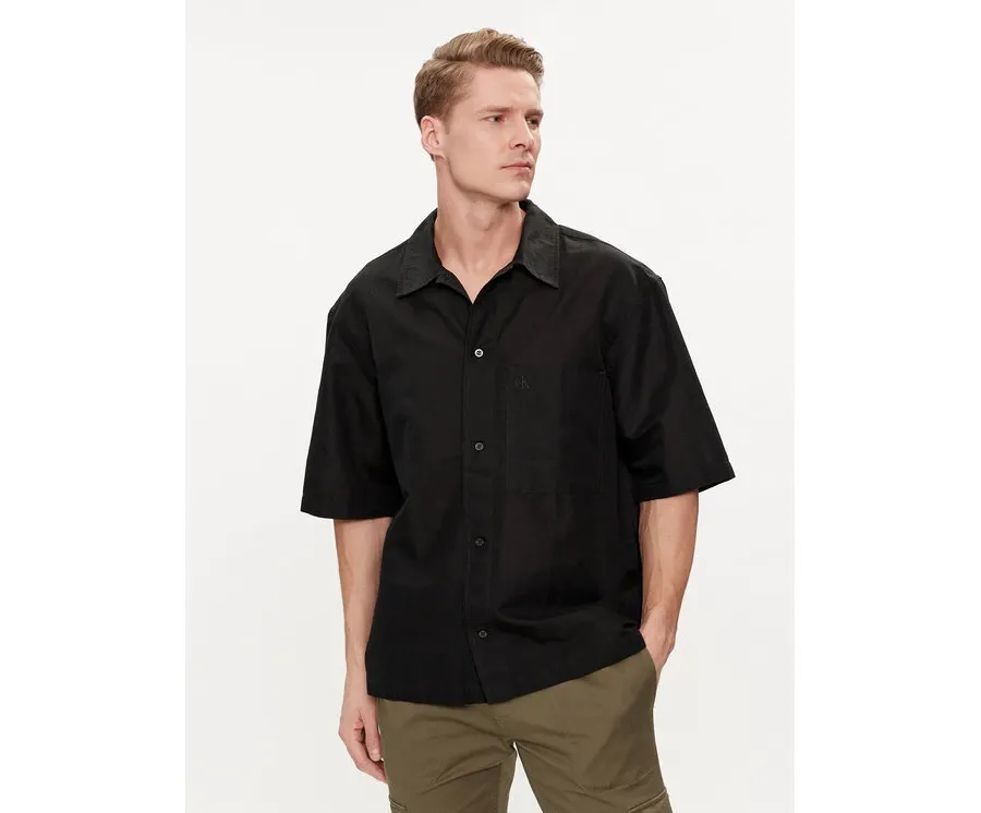 obrazek 1 Calvin Klein Jeans Koszula J30J325173 Czarny Relaxed Fit