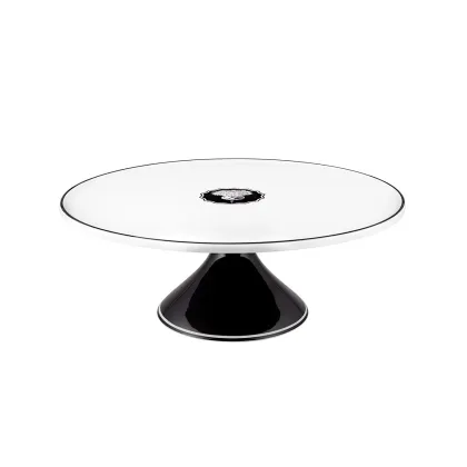 Zdjęcie Porcelanowa patera na ciasto 36 cm z kolekcji Herbariae zainspirowanej kwiatami - Vista Alegre