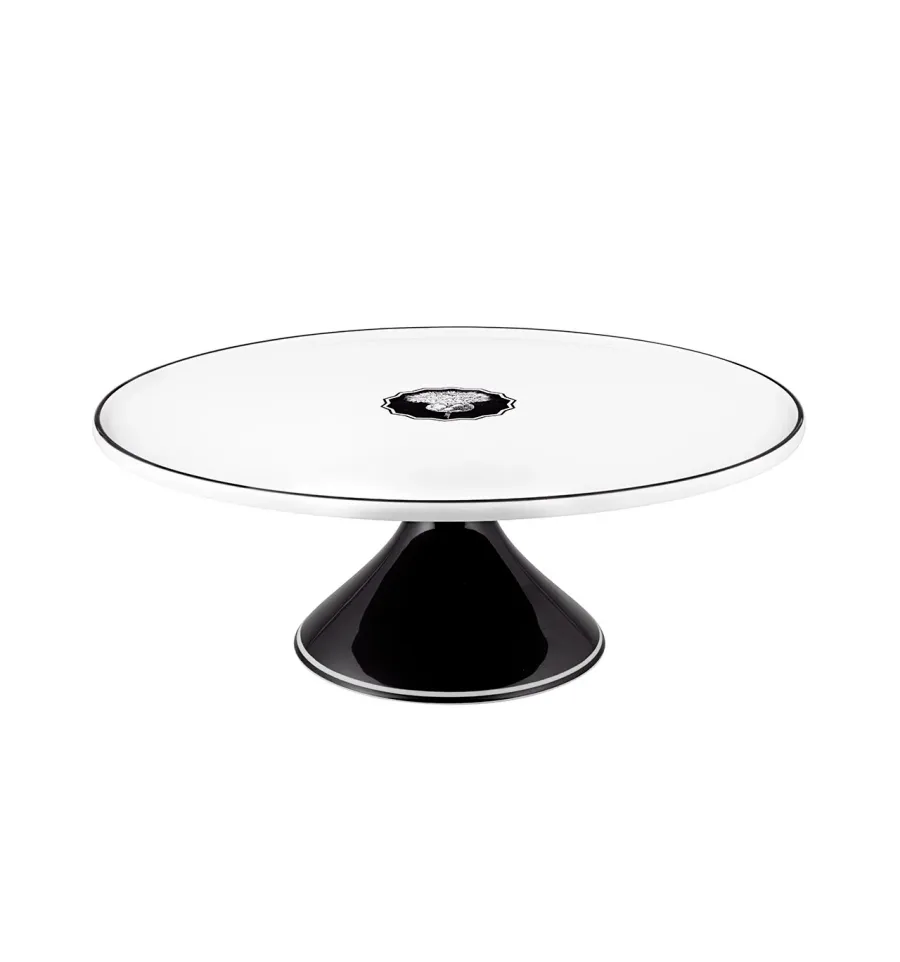 obrazek 1 Porcelanowa patera na ciasto 36 cm z kolekcji Herbariae zainspirowanej kwiatami - Vista Alegre