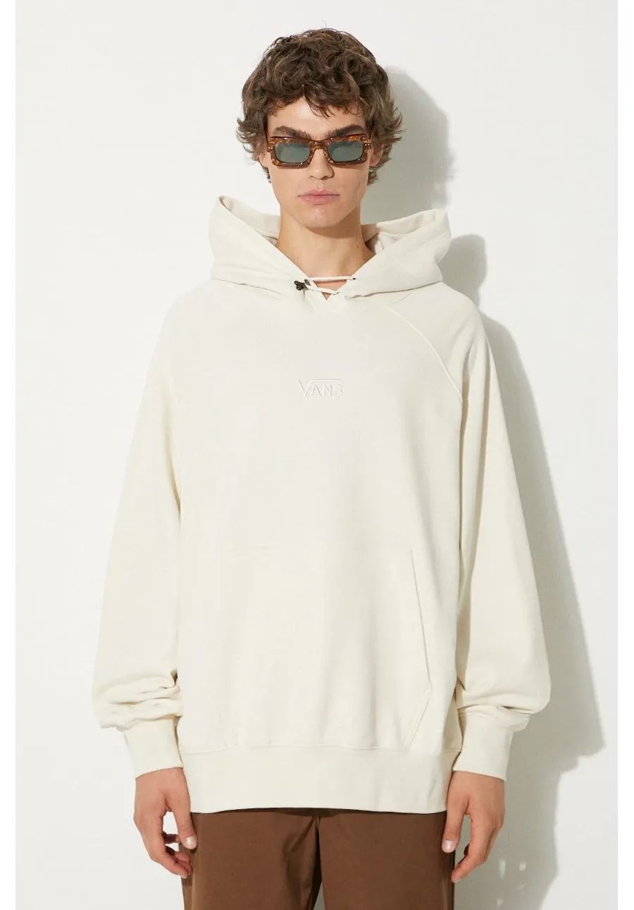 obrazek 1 Vans bluza bawełniana Premium Classics LX Hoodie Fleece męska kolor beżowy z kapturem gładka VN000GZ189F1