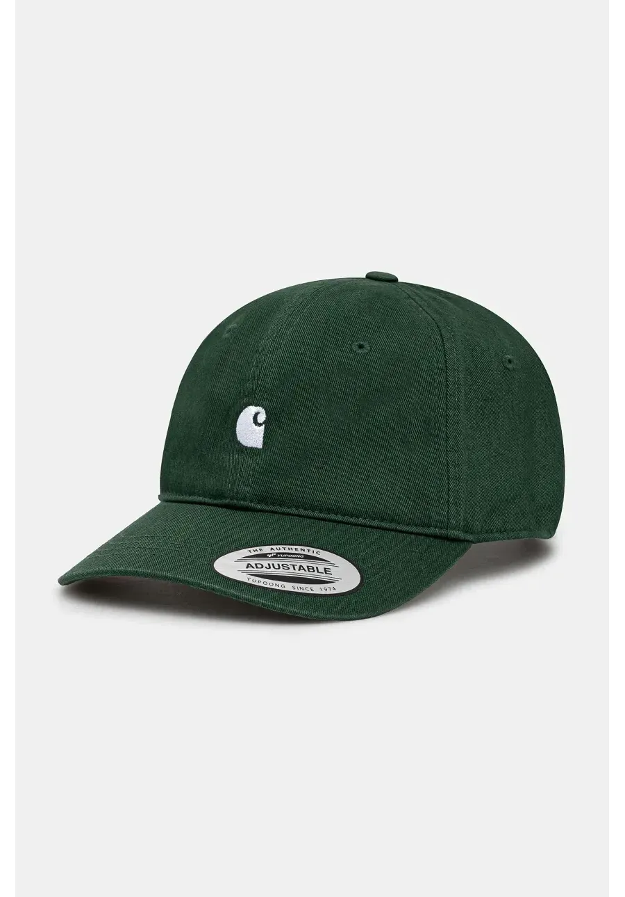 obrazek 1 Carhartt WIP czapka z daszkiem bawełniana Madison Logo Cap kolor zielony z aplikacją I023750.2RQXX