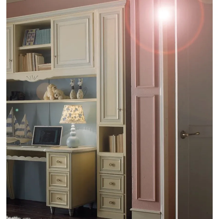 picture 1 Elegant big wardrobe with a desk and chair for a young girl