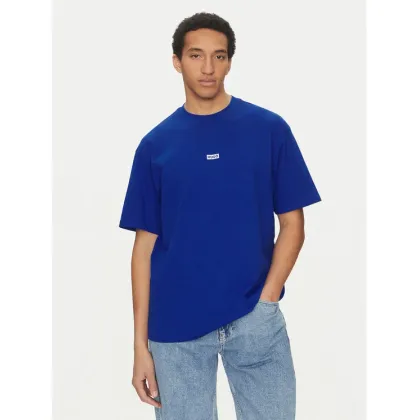 Zdjęcie HUGO T-Shirt Nalono 50509776 Niebieski Loose Fit