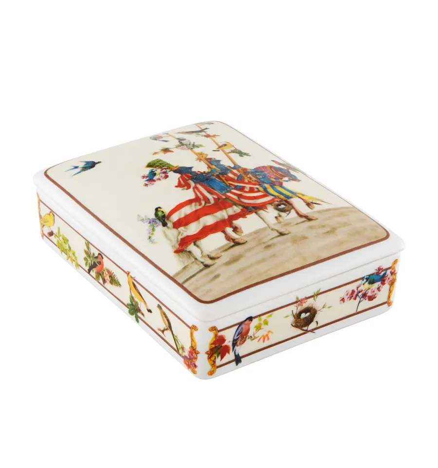 obrazek 1 Stylowy porcelanowy pojemnik na karty In Gloria et Honor - Vista Alegre