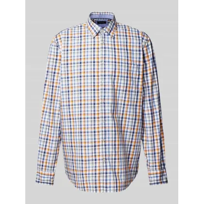 Zdjęcie Koszula casualowa o kroju regular fit z kieszenią na piersi