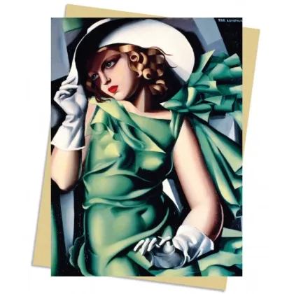 Zdjęcie Pakiet kartek na życzenia (Tamara de Lempicka: Młoda dama w rękawiczkach, 1930) - Flame Tree Publishing