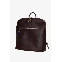 Picture Elegant brown leather backpack - Terrida
