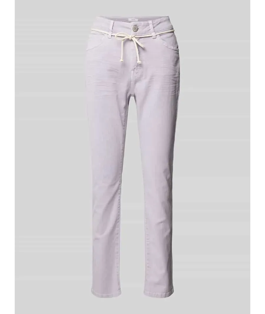 obrazek 1 Jeansy o kroju regular fit z wiązanym paskiem model ‘Louis fresh’