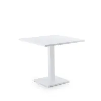 Picture Stylish white Conrad table 80×80 cm for the garden or terrace