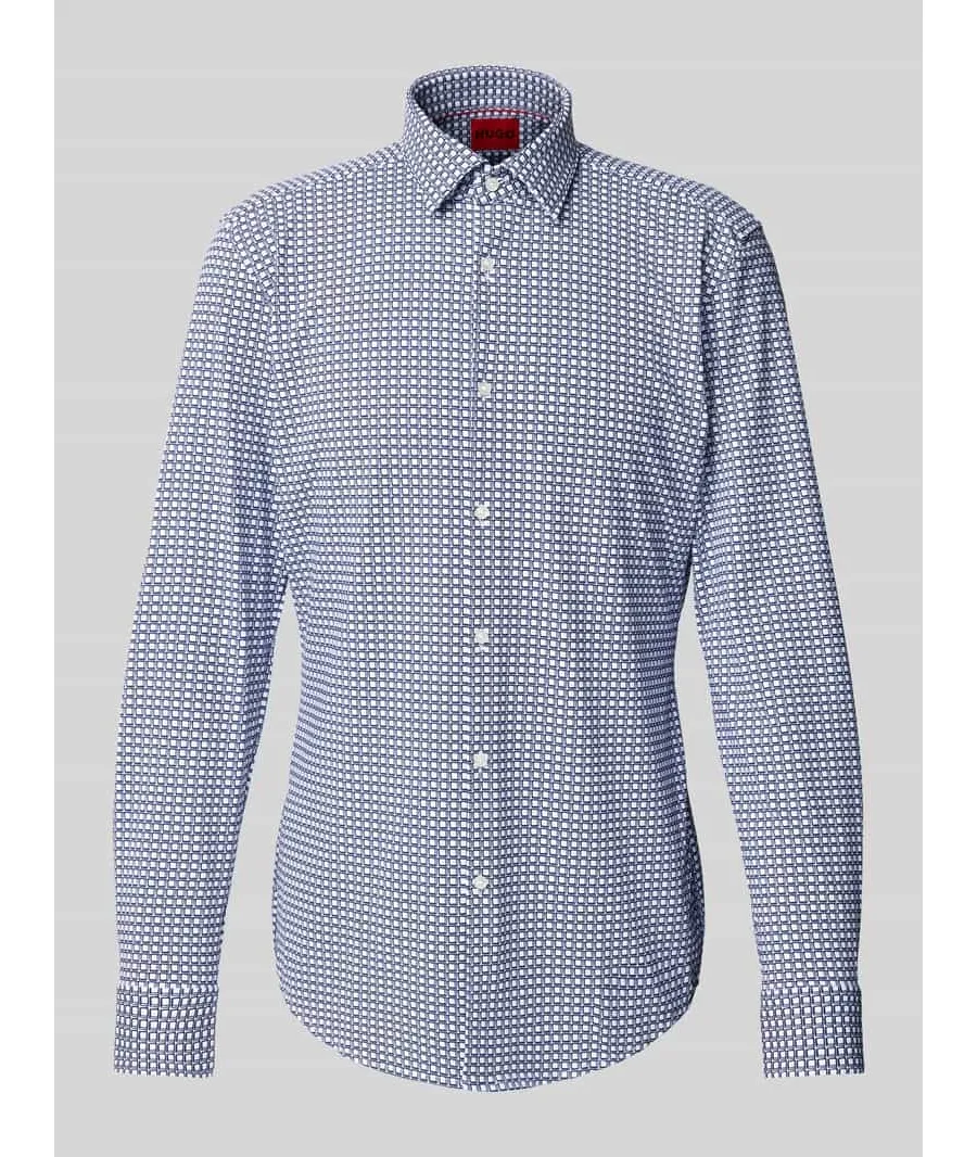obrazek 1 Koszula biznesowa o kroju slim fit z kołnierzykiem typu kent model ‘Kenno’