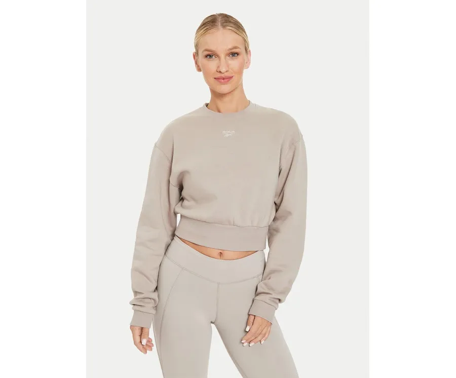 obrazek 1 Reebok Bluza Fleece Coverup 100076068 Brązowy Regular Fit
