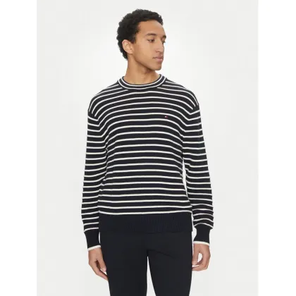 Zdjęcie Tommy Hilfiger Sweter Breton MW0MW38944 Granatowy Regular Fit