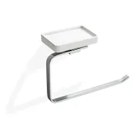 Picture Elegant towel rack with soap holder for the bathroom - Stilhaus