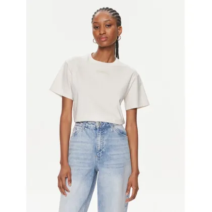 Zdjęcie Calvin Klein T-Shirt Micro Logo K20K206629 Écru Regular Fit