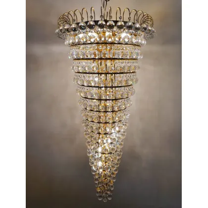 Zdjęcie Prestiżowy kryształowy żyrandol z włoch