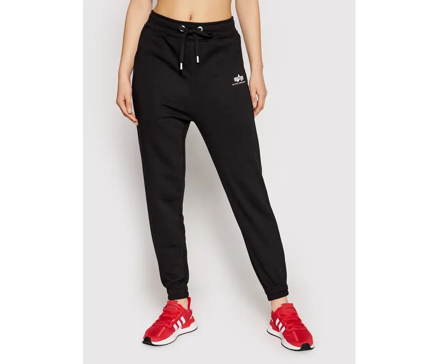 obrazek 1 Alpha Industries Spodnie dresowe Basic 116051 Czarny Regular Fit