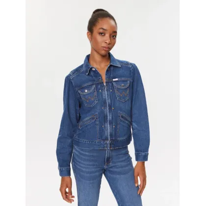 Zdjęcie Wrangler Kurtka jeansowa Jen 112346210 Niebieski Regular Fit