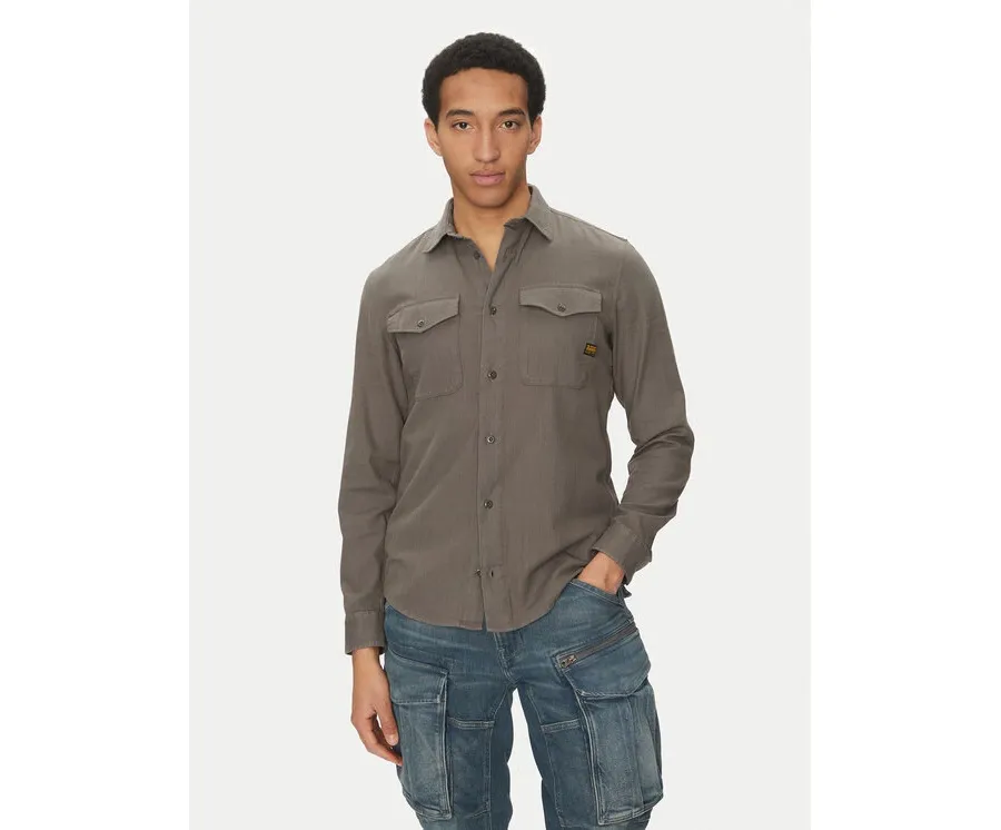 obrazek 1 G-Star Raw Koszula Marine D24963-D454 C496 Szary Slim Fit