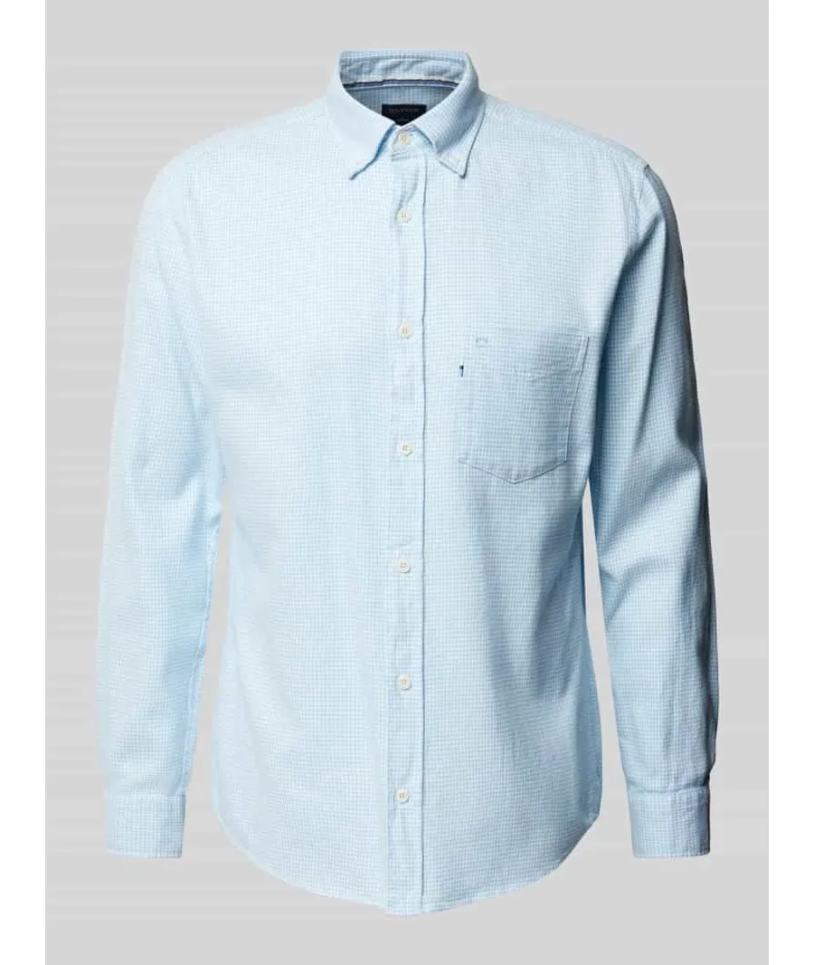 obrazek 1 Koszula casualowa o kroju regular fit z kieszenią na piersi