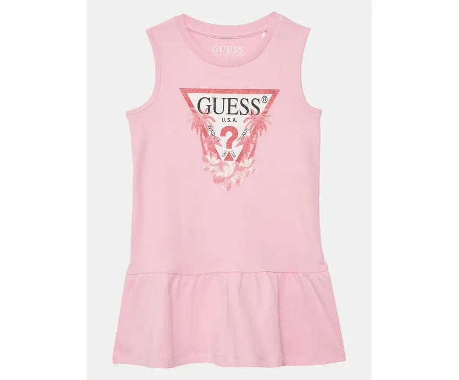 obrazek 1 Guess Sukienka codzienna K4RK23 KA6W4 Różowy Regular Fit