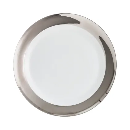 Zdjęcie Oryginalny talerz z porcelany i platyny do jadalni