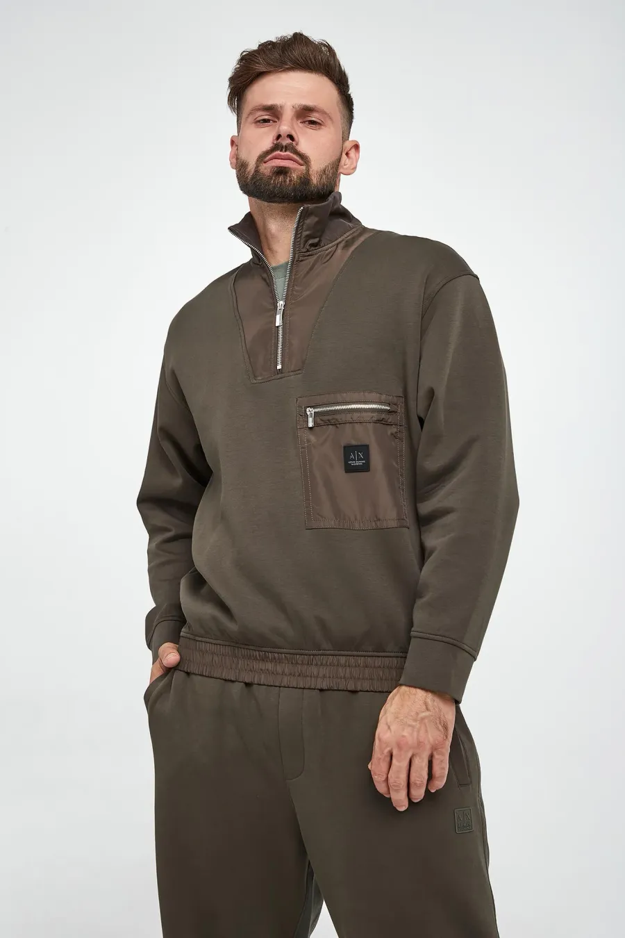 obrazek 1 Bluza męska ze stójką ARMANI EXCHANGE Armani Exchange