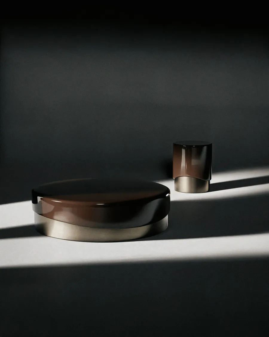 obrazek 10 Elegancki włoski stolik serwisowy - styl modernistyczny do salonu