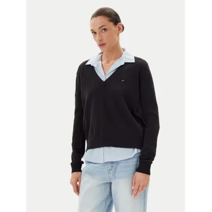 Zdjęcie Tommy Jeans Sweter Essential DW0DW19888 Czarny Regular Fit