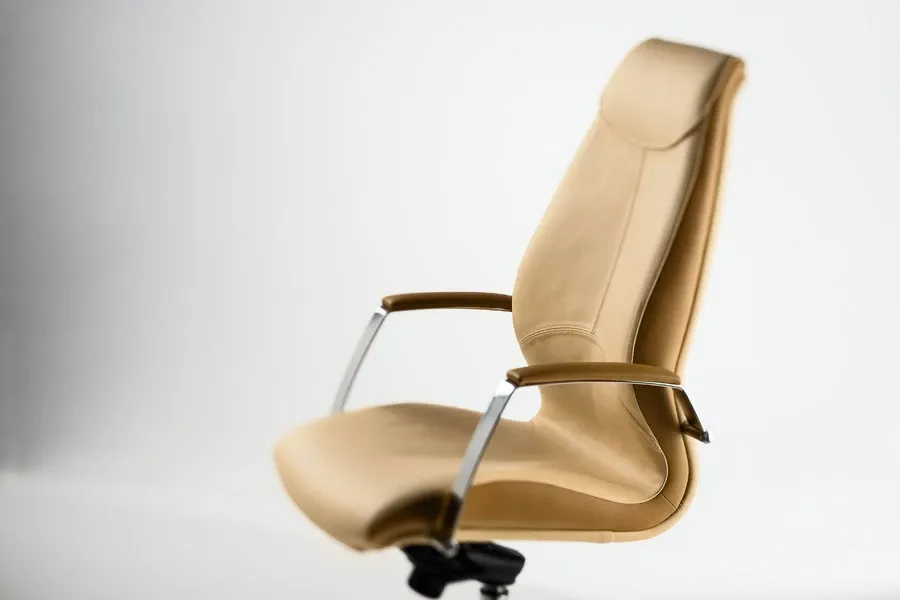 picture 9 Leather armchair prestigiously decorated with Wave leather