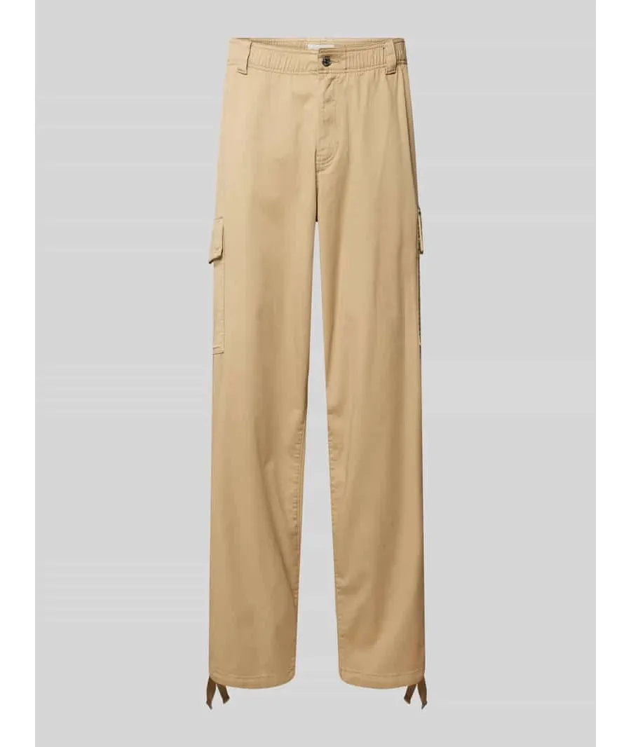 obrazek 1 Spodnie cargo o kroju slim fit z elastycznym pasem
