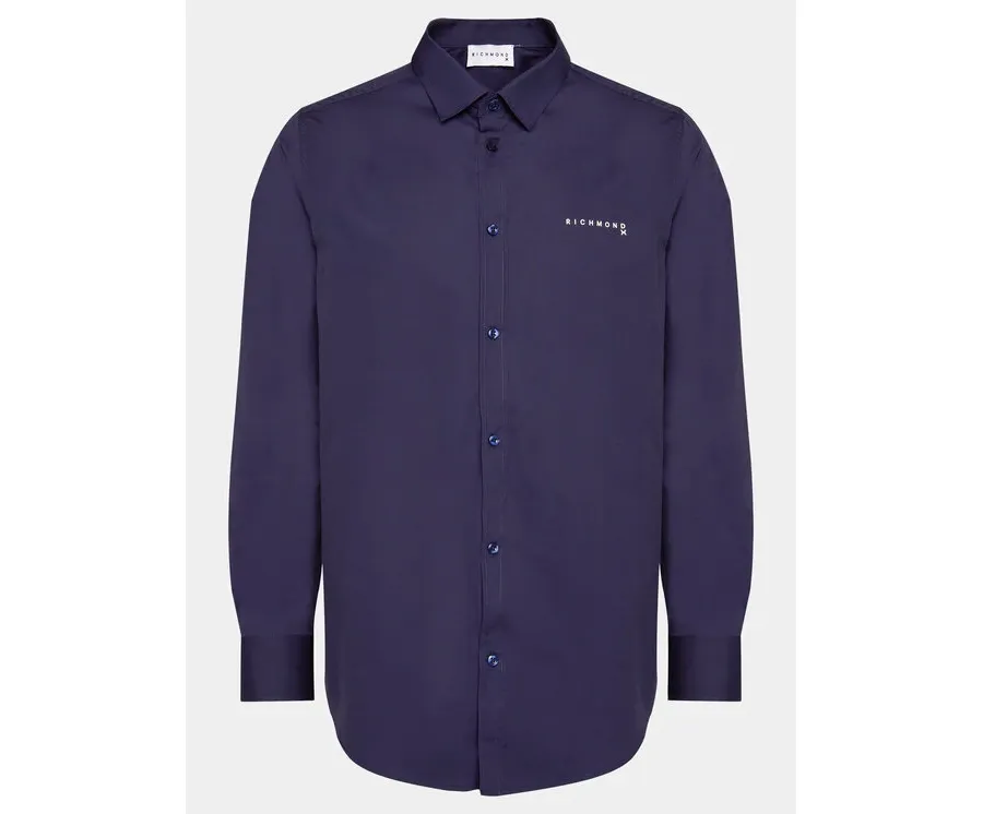 obrazek 1 Richmond X Koszula Liddo UMP24230CA Granatowy Slim Fit