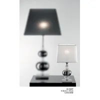 Picture Table lamp with nickel balls and crystals – Il Paralume Marina