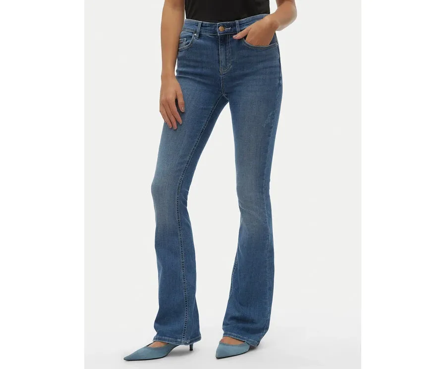 obrazek 1 Vero Moda Jeansy Flash 10302478 Niebieski Flared Fit