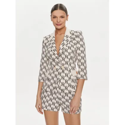 Zdjęcie Elisabetta Franchi Marynarka GI-S61-41E2-V650 Écru Regular Fit