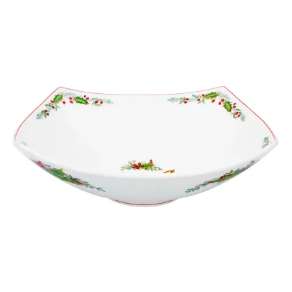 Zdjęcie Porcelanowa duża kwadratowa miska na sałatkę z kolekcji Christmas Magic - Vista Alegre