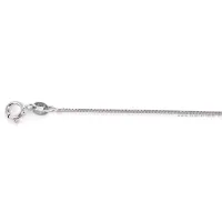 Zdjęcie Klasyczny łańcuszek unisex w białym złocie (60 cm)