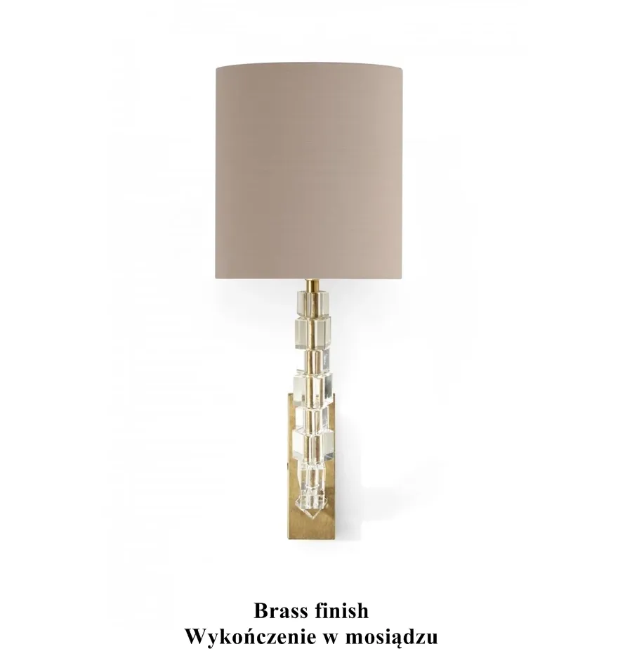 obrazek 2 Klasyczna lampa na ścianę z kryształkami - Luxury Products