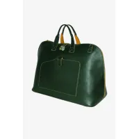 Picture Elegant bottle green leather bag - Terrida
