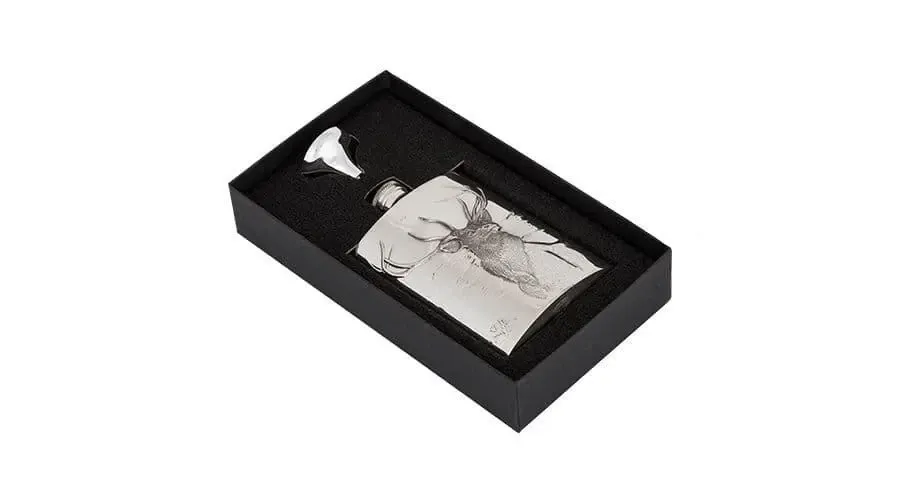 obrazek 2 Prezent dla myśliwego - oryginalna piersiówka z jeleniem