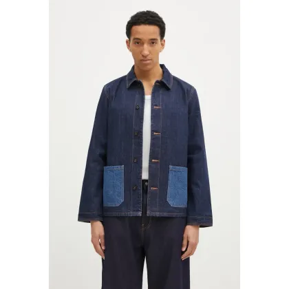 Zdjęcie A.P.C. kurtka jeansowa Veste Anthonin męska kolor granatowy przejściowa COHDM-M02967